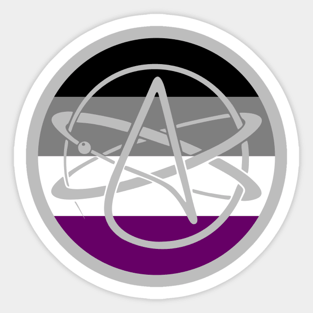 Ace Pride Atheist Sticker by anomalyalice